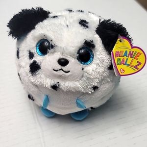 2012 TY Beanie Ballz Rascal Dalmatian Dog Plush Stuffed Animal 5" Small